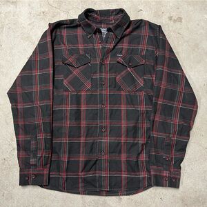 Dixxon Snap-On Tools Limited Edition Flannel Shirt Men’s Large Red Black Plaid